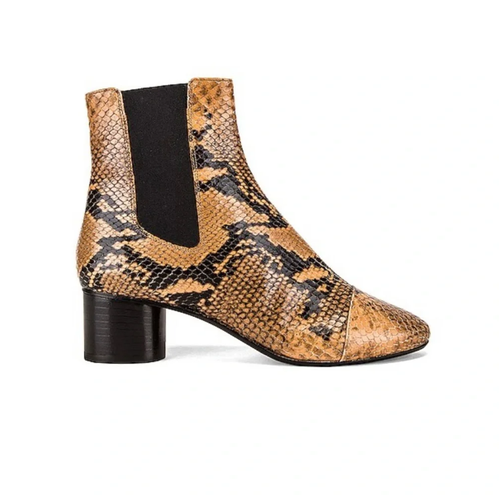 Isabel Marant Danae Snakeskin Embossed Boot